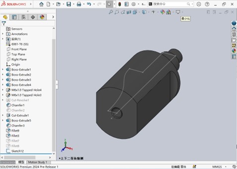 體驗SOLIDWORKS 2024 旋轉(zhuǎn)反側(cè)切除增強